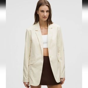 Lululemon Athletica Relaxed-fit twill Blazer